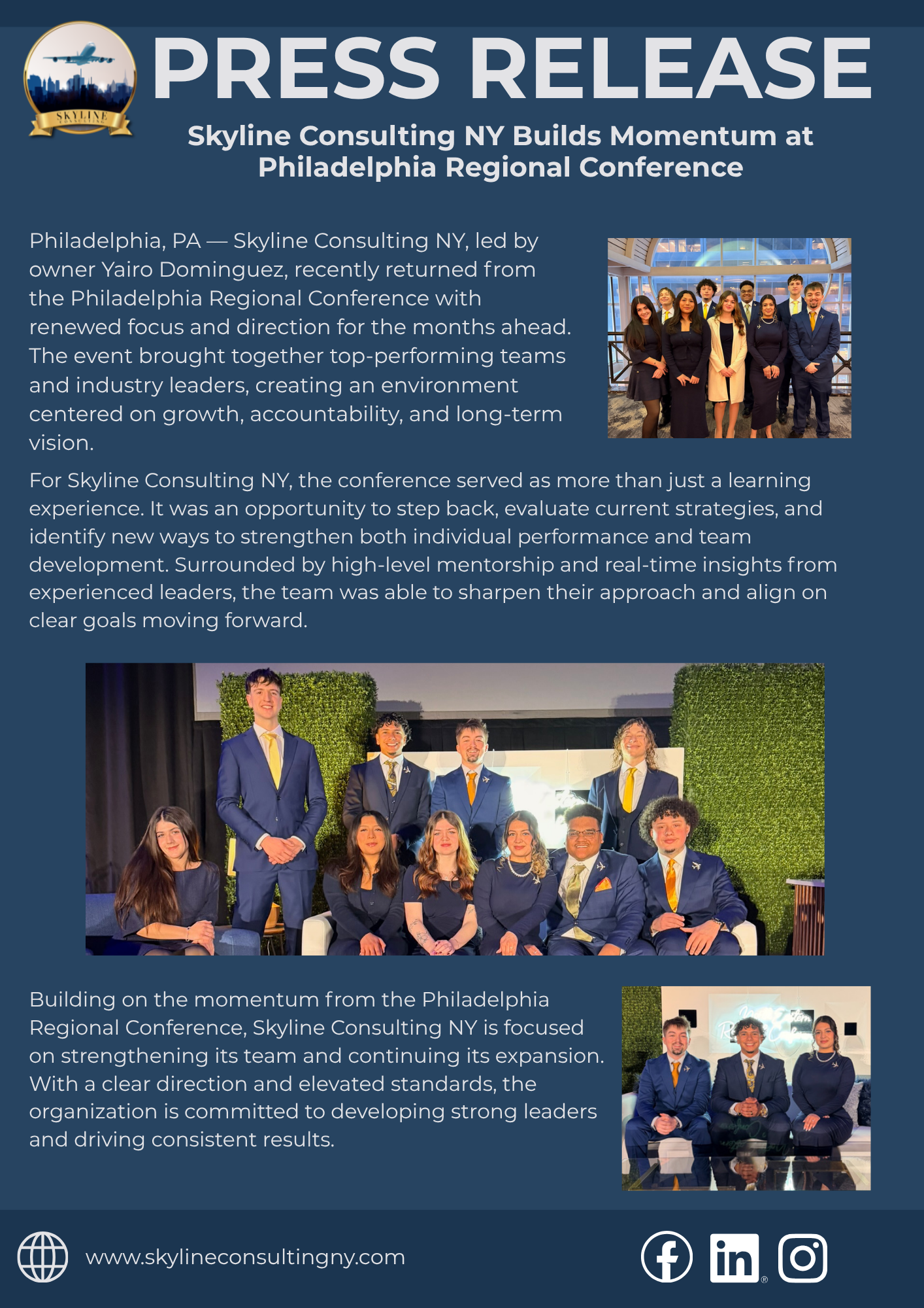 Yairo Dominguez — Skyline Consulting Press Release