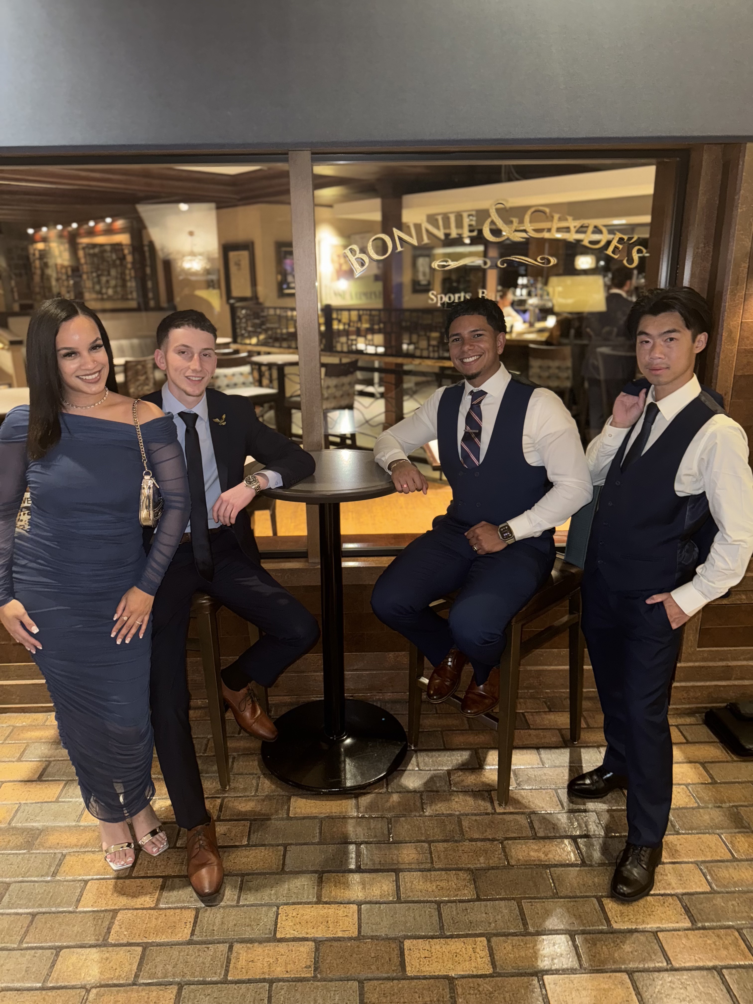 Skyline Consulting team on stage at an awards ceremony